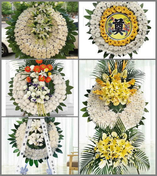 甘肃省平凉灵台县独店镇张鳌坡村花圈速递